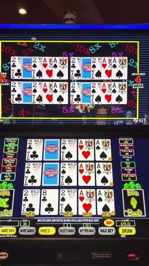 Deuces Wild Video Poker Time - #shorts