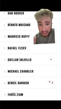 UFC Rankings Updates‼️