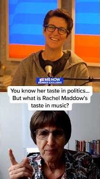 You know her taste in politics... but what is Rachel Maddow's taste in music?