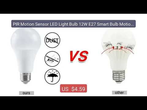 PIR Motion Sensor LED Light Bulb 12W E27 Smart Bulb Motion Activat... — Best Deal 2026 | Shop Now!