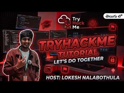 TRY HACK ME TUTORIAL LIVE || LOKESH NALABOTHULA || TELUGU