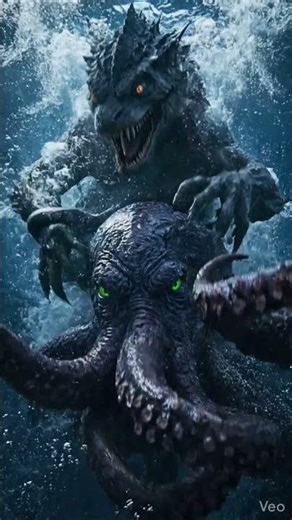 Kraken DESTROYS the Sea Monster… or not? 😳🌊AI | Neuro AI