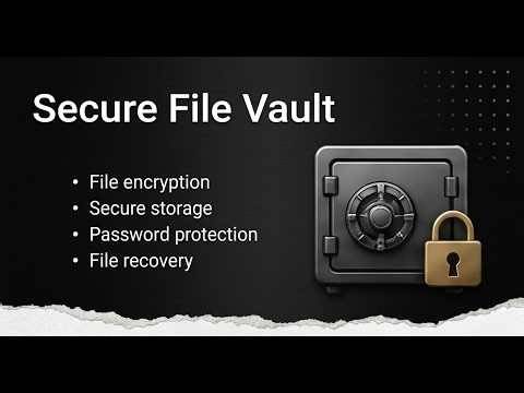 Secure File Vault | Security, Encryption & Utilities (Project 2)