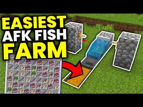 Easiest AFK Fish Farm Minecraft Bedrock 26.5 (2026)