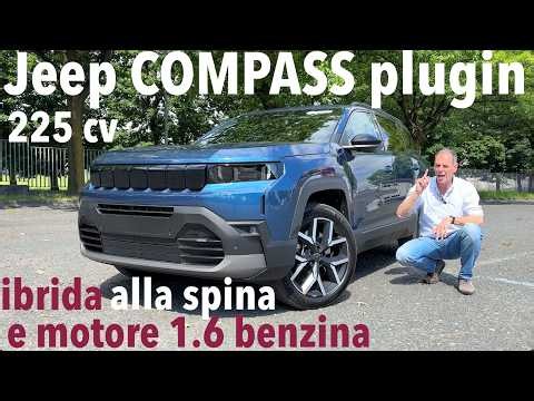 Nuova JEEP COMPASS plug-in 225 CV: la prova su strada con il nuovo 1.6 turbo benzina