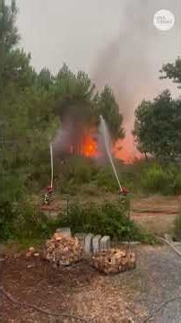 Wildfires force mass evacuations across Spain, France, Italy