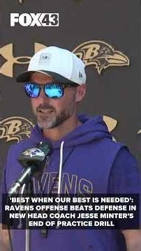 Baltimore Ravens new head coach challenges players with new end of practice drill