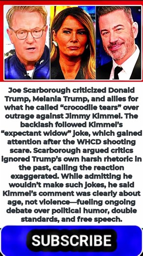 Joe Scarborough Delivers Damning Verdict On Trump’s Kimmel-Melania Outrage
