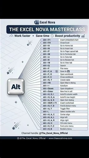 📊 ALT + Excel Shortcut Keys | Excel Tips & Tricks for Beginners! ⌨️