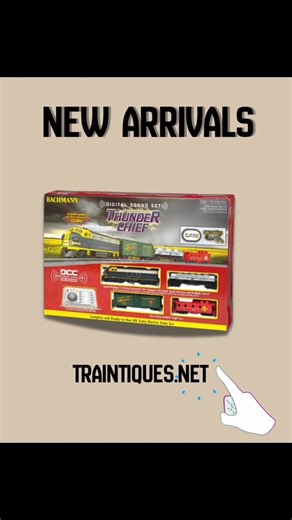 🚆🔥 All Aboard the Thunder Chief! Brand new Bachmann Thunder Chief Santa Fe Diesel Freight Set — HO scale, DCC & Sound, factory fresh C-10 Mint and still sealed. Classic Santa Fe power, ready to run straight out of the box! Perfect for collectors or anyone starting strong in HO scale. Available now at Traintiques.net 🚂✨ #Bachmann #ThunderChief #SantaFe #HOScale #DCCSound #ModelTrains #TrainSet #NewArrivals #Traintiques #Connecticut | Traintiques.net