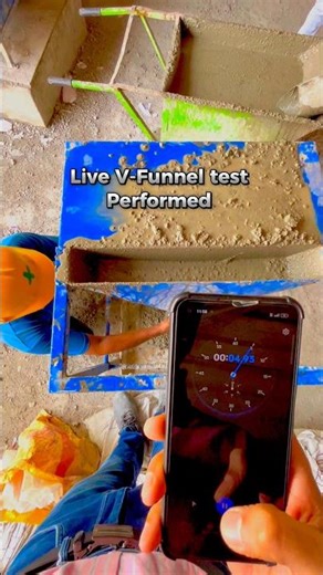 Testing Self-Compacting Concrete with the V-Funnel Test