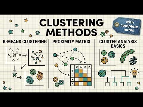 Clustering Explained | K-Means, Proximity Matrix, Cluster Analysis Basics