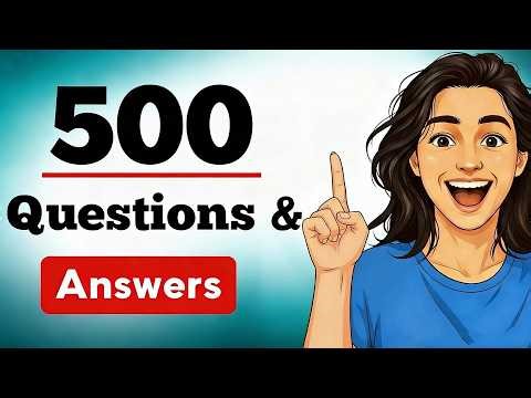 500 Job Interview Questions & Answers in English | Shadowing Practice for Beginners to Advanced