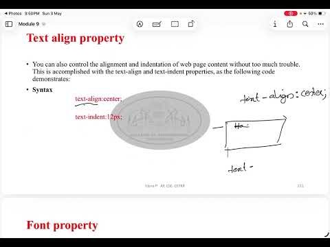 CSS TEXT ALIGN AND FONT PROPERTY