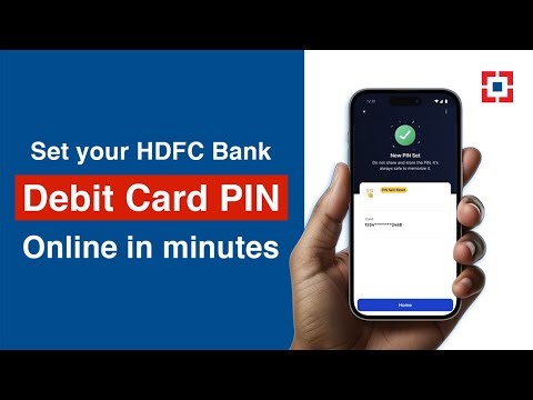 How to Set your HDFC Bank Debit Card PIN Online | HDFC Bank