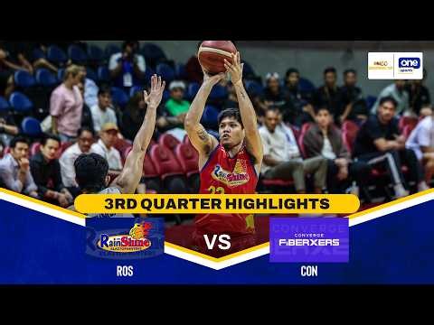 RAIN OR SHINE vs CONVERGE | 3RD QUARTER HIGHLIGHTS | PBA SEASON 50 GOVERNORS' CUP