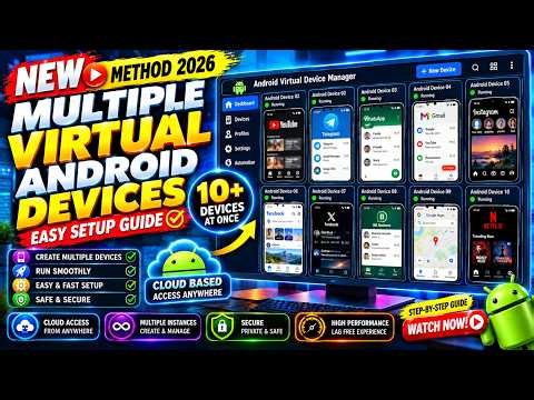 How to Get Multiple Virtual Android Phones | Complete Guide 2026 ✅