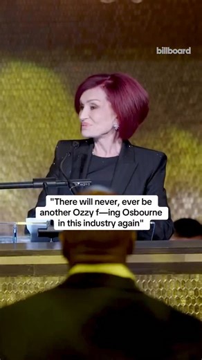 Sharon Osbourne speaks on Ozzy Osbourne’s legacy while accepting the Clive Davis Visionary award at Billboard Power 100. 🖤 | Billboard
