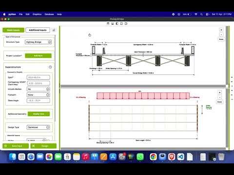 Custom Load Visualization (Point, Line, Area) | Osdag Bridge UI Demo