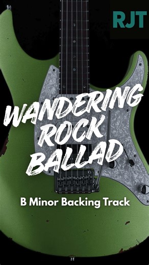 Wandering Rock Ballad Guitar Backing Track In B Minor #backingtrack #guitarcover #music #ballad