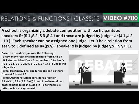 A school is organizing a debate competition with participants as speakers S={S1, S2, S3, S4}