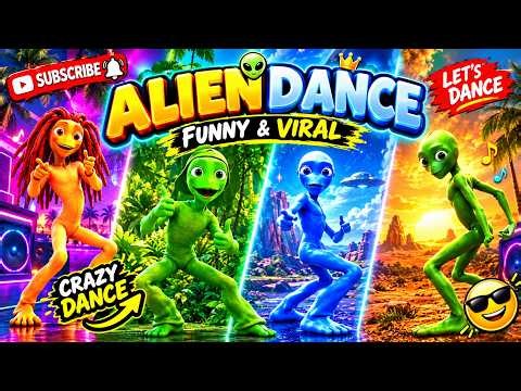 👽 Alien Dance Challenge 😂 | Funny & Viral 3D Alien Dance #Shorts