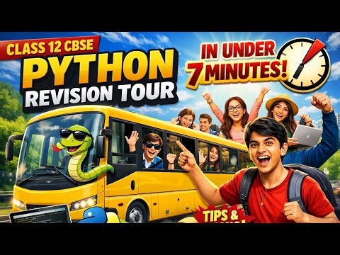 Complete Python Revision in 7 Minutes 😱 | Class 12 CBSE One Shot #cbse #python