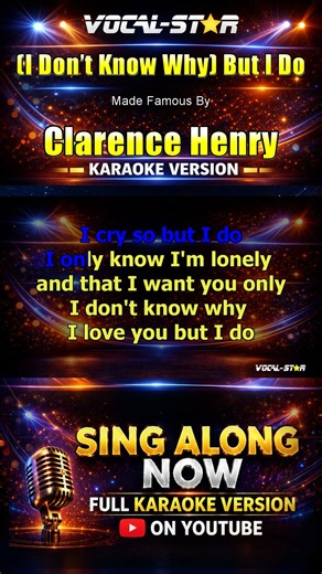 Clarence Henry - (I Don’t Know Why) But I Do (Karaoke Studio Version) #singalong #karaoke #music