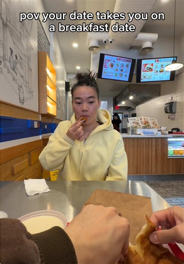 breakfast dates are now a thing #relatable #foodie #foodtiktok #dating #fypシ