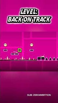 Geometry Dash - lvl: Back On Track #geometrydash #mobilegaming #geometrydashplayer
