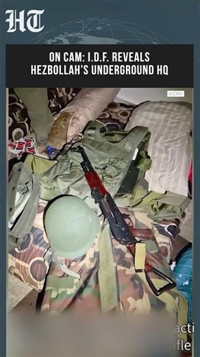 On Cam: IDF Reveals Alleged Hezbollah Underground Headquarters In New Military Footage | #shorts