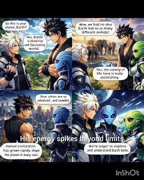 Alien Fighters Arrive on Earth 👽⚡ | Anime Battle Story Part 1 #new #fightinganime #shorts #viral