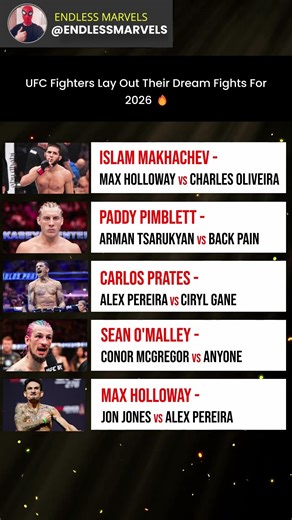 UFC Fighters Reveal Their Dream Fights for 2026 🔥 #ufc