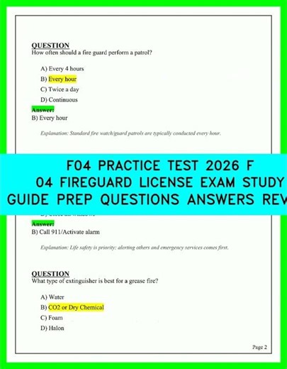 F04 PRACTICE TEST 2026 F 04 FIREGUARD LICENSE EXAM STUDY GUIDE PREP QUESTIONS ANSWERS REVIEW video