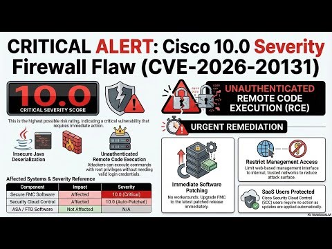 Cisco Secure Firewall Critical Remote Code Execution Vulnerability CVE 2026 20131