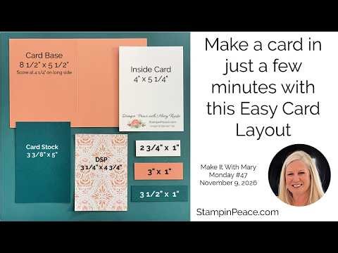 Use this Easy Card Layout to make a card in just a few minutes!