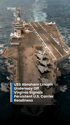 An imposing bow-on view of the nuclear-powered aircraft carrier USS Abraham Lincoln (CVN-72) underscores the United States Navy’s ability to project sustained combat power across vast distances. As a Nimitz-class carrier, Abraham Lincoln serves as a floating airbase, capable of launching dozens of strike fighters, surveillance aircraft, and electronic warfare platforms around the clock. Its presence sends a clear strategic message: U.S. naval forces remain forward-deployed, credible, and ready t