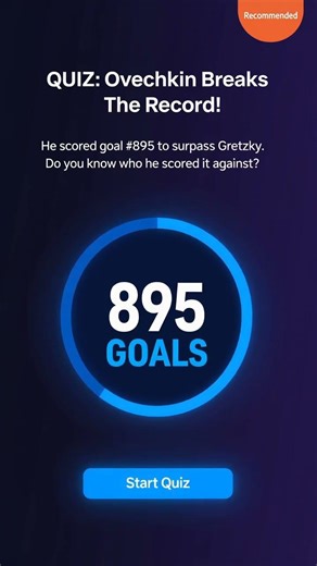 Alex Ovechkin scored his 895th NHL goal in April 2025, breaking Wayne Gretzky's all-time record that