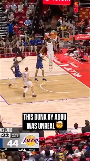 This Adou dunk IS NOT NORMAL 🤯 #lakers