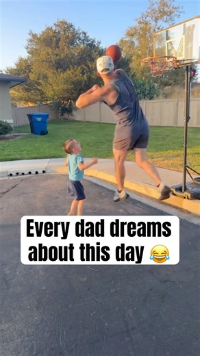 Dad stared him down after the block 😭