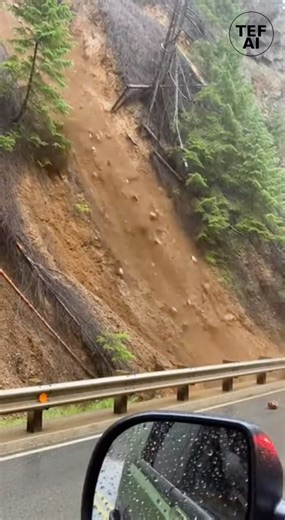 Mudslide Sends People Running for Safety as Hillside Gives Way Video footage captures a sudden mudslide cascading downhill, forcing people in the area to run for safety as thick mud and debris rush past. The scene shows the ground giving way without warning, sending a fast-moving flow across nearby paths and roadways. As the slide intensifies, people can be seen scrambling to higher ground, shouting warnings as visibility drops and debris continues to move. The sound of rushing mud and falling r