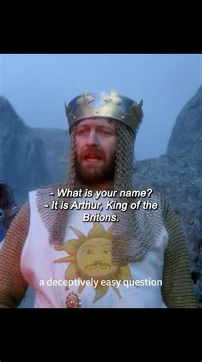 Monty Python and the Holy Grail-A single rhetorical question sent the bridge keeper packing.#shorts