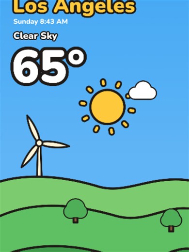 Los Angeles hits 80°F today ☀️ Sunday in Los Angeles: Clear Sky, then partly cloudy from 4:00 PM, clear sky from 6:00 PM, overcast from 8:00 PM. 57°F to 81°F. Which city should we draw next? Tell us below. Drawn by Drizzo, the weather app that draws your places. Search Drizzo on the App Store. #drizzo #weather #losangeles #travel