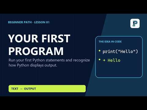 Python Hello World: Your First Program | Lesson 01