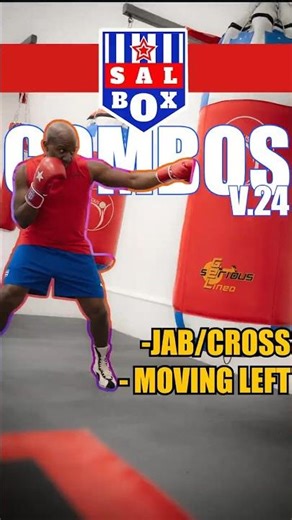 Jab Cross Left Move Boxing Combo #boxing #technique #heavybag
