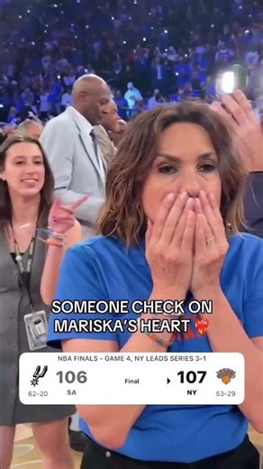 Mariska Hargitay was speechless after that unbelievable Knicks comeback 😱