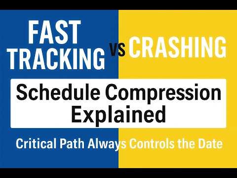 Schedule Compression Explained, Fast Tracking vs Crashing on the Critical Path