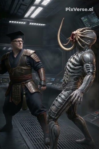 Professor Fatalis joga “Facehugger” em Engenheiro.