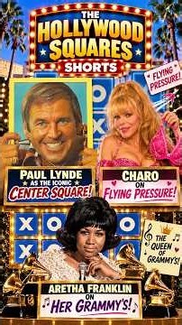 Aretha Franklin on the Original Hollywood Squares! Paul Lynde & Charo On bras & deserted Islands