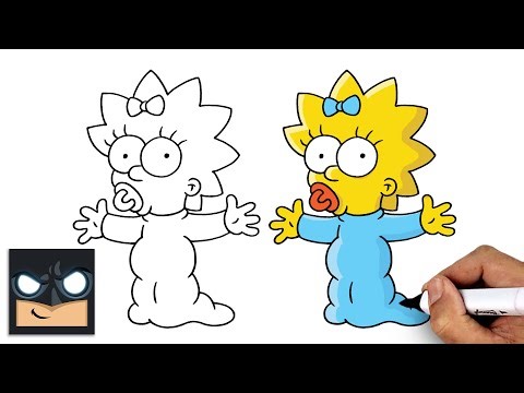 How to Draw Maggie Simpson | Beginner Drawing Tutorial (Step-by-Step)